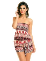 Overal dámsky Šortkové AIRIS kvetovaný - Kvetovaná / XL / XXL - AIRIS