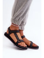 Damskie Sportowe Sandały 4FRSS24FSANF054-23S Ciemnoszare