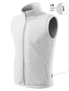 Next fleecová vesta unisex biela 00 (štítok značky)