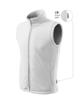 Next fleecová vesta unisex biela 00 (štítok značky)