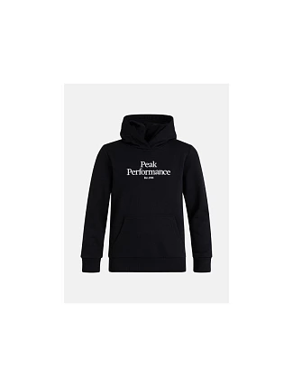 Mikina Peak Performance Jr Original Hood, čierna Mikina Peak Performance Jr Original Hood, čierna