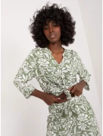 Blúzka D73771M11174A khaki farba