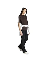 Dámske tričko adidas Essentials 3-Stripes Boyfriend, tmavo hnedé, KX0794