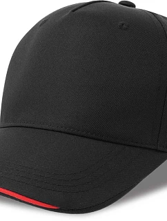 Atlantis Headwear Recy Five Italia 5-panelová čiapka 33.0281 čierna