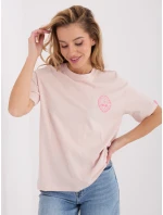 Tričko D12022M02842A svetlo ružová