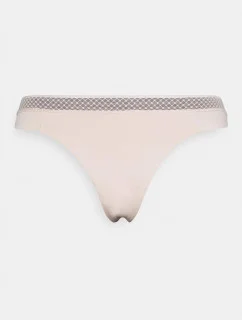 Dámske tangá QF6307E - TRN - Púdrová - Calvin Klein