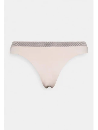 Dámske tangá QF6307E - TRN - Púdrová - Calvin Klein