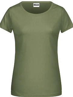 Daiber 8007 Dámske tričko z bio bavlny 02.8007 khaki
