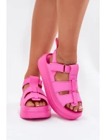 Sandały Damskie Na Platformie Fuksja Nitavelia