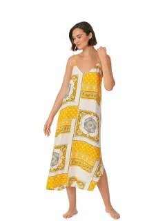 Dámska nočná košeľa YI60015 722 žltá - DKNY