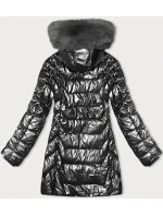 Zimná bunda s kapucňou (16M9122-105) grafitová - J Style Zimná bunda s kapucňou (16M9122-105) grafitová - J Style