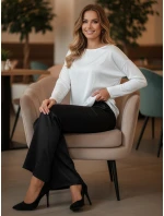 SILKINEA dámska blúzka oversize s príveskom biela FashionStreet RY2670