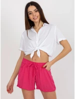 Dámske šortky D73760M61531KH fuchsiová - FPrice