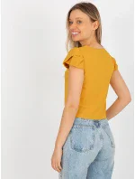Dámska blúzka LK BZ 505783.50P tmavo žltá - FPrice
