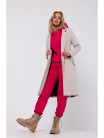 M758 Kabát na gombíky - béžový