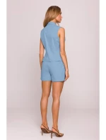 M859 Džínsová vesta - svetlomodrá