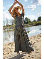 Dámske šaty M792 Khaki - Makadamia Dámske šaty M792 Khaki - Makadamia