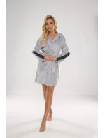 Krátky dámsky župan De Lafense 626 Abigail, kapucňa Krátky dámsky župan De Lafense 626 Abigail, kapucňa