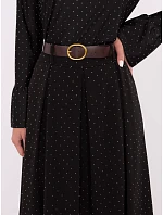 Elegantná maxi sukňa s ozdobným lemom čierna (19720) Elegantná maxi sukňa s ozdobným lemom čierna (19720)