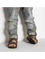 Birkenstock Arizona Kids Birko-Flor Nubuck Mocha úzke žabky (0552893)