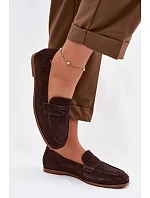 Mokasiny z Přírodního Semiše Vinceza 18122 Čokoládové