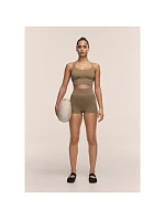 Dámske tréningové legíny CASALL Shiny Seamless Rib Hotpants, zelená farba Dámske tréningové legíny CASALL Shiny Seamless Rib Hotpants, zelená farba