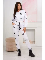 Sada s potlačou pištole biela