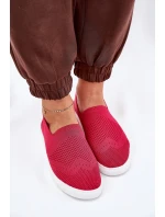 Damskie Tenisówki Slip-on Big Star FF274A605 Fuksja