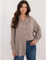 Košeľa D70032M11066D1 tmavá lila