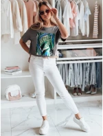 MUYUMBA dámske tričko s grafitovou potlačou FashionStreet RY2619