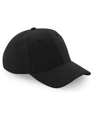 Beechfield B 677 6-panelová čiapka s kšiltom „Jersey Athleisure“ 53.0677 čierna Beechfield B 677 6-panelová čiapka s kšiltom „Jersey Athleisure“ 53.0677 čierna