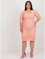 LK SK 506721 šaty.69 broskýň LK SK 506721 šaty.69 broskýň