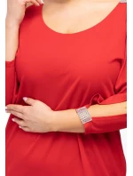 Dámske šaty U869 červené - Karko