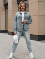 Dámske džínsové nohavice so širokými nohavicami WIDENO modré FashionStreet UY2492