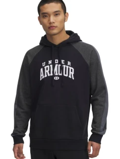 Under Armour Rival Fleece Colorblock Hoodie black 6003958 001 pánske