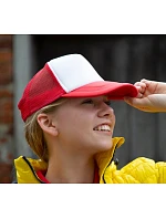 Result Headwear RC 089X 5-panelová sieťovaná čiapka „Detroit“ 28.089X červená/biela