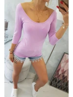 Blúzka s okrúhlym výstrihom svetlo fialová Blúzka s okrúhlym výstrihom svetlo fialová