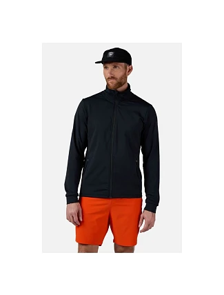 Pánska mikina ROSSIGNOL Mid Layer Thin, čierna Pánska mikina ROSSIGNOL Mid Layer Thin, čierna