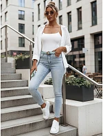 Dámske džínsové nohavice so srdiečkami JENIVIA modré FashionStreet UY2482