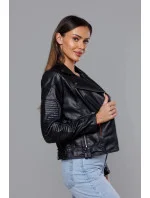 Bunda Ramones s klopami čierna (11Z8037)