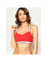 Podprsenka bez kostice 163651 0P317 00074 červená - Emporio Armani