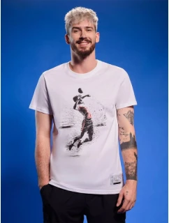 Pánske volejbalové tričko s potlačou 4F 4FRAW25TTSHM3318-10S