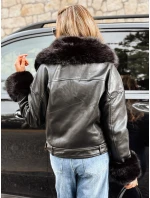 Dámska kožušinová bunda ramones black FashionStreet TY5233