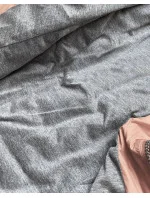 Ružová dámska bunda s kapucňou (DL011)