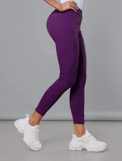 Tmavo fialové trekingové legíny (54350)