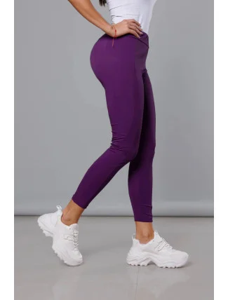 Dámske tréningové legíny Dark Purple (54350)