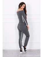 Súprava s dvojitými pruhmi grafit