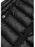 Čierna dámska vesta so stojačikom (B2722-1)