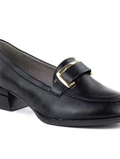 Dámska čierna bloková obuv M. DASZYŃSKI SA267-2