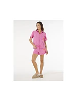 Dámske tričko RIP CURL Hotel Malibu Embroid Shirt, ružové Dámske tričko RIP CURL Hotel Malibu Embroid Shirt, ružové